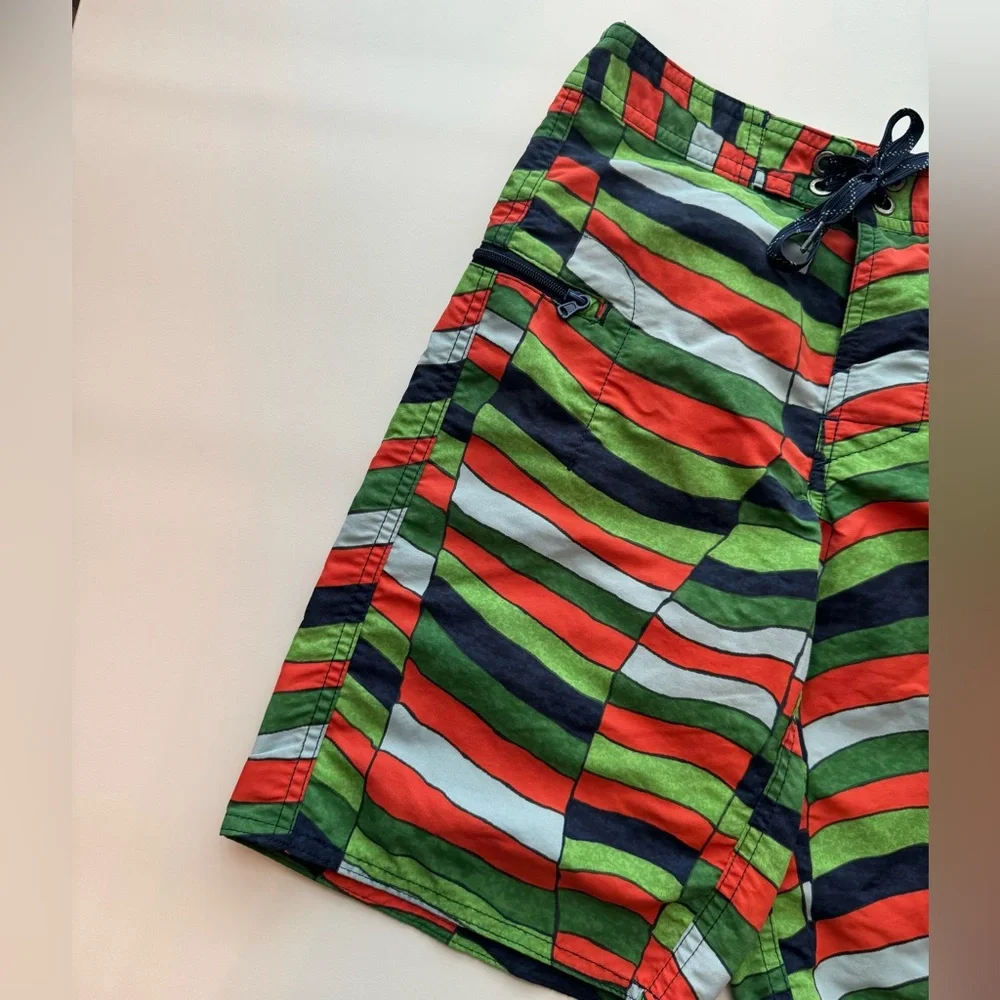 Patagonia Wavefarer Board Swim Surf Patterned Shorts Boys 8